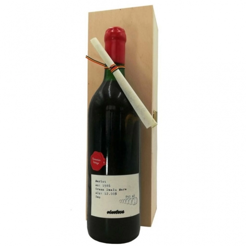 Vin Rosu Dealu Mare Merlot An 1986 0.75l 0